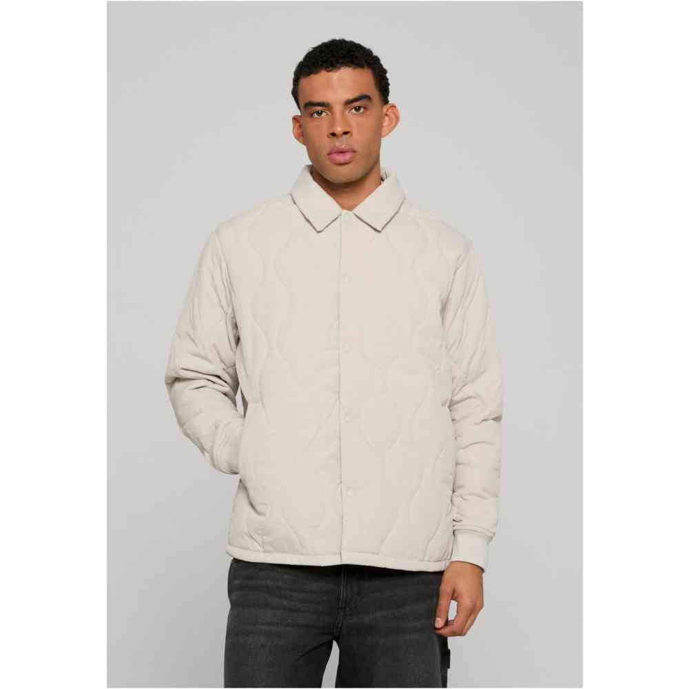 Urban Classics - Quilted Overshirt Jacket - Grijs